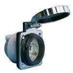 Marinco 30 Amp 125 Volt Stainless Steel Power Inlet 303Ssel-B - MacombMarineParts.com