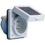 Marinco 30 Amp 125 Volt White Power Inlet 301El - B - MacombMarineParts.com