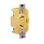 Marinco 30A 125V Receptacle (Yellow) 305Crr - MacombMarineParts.com