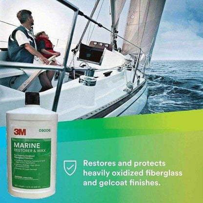 Marine Fiberglass Restorer and Wax - 1 qt. | 3M 09006 - MacombMarineParts.com
