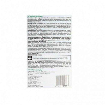 Marine Fiberglass Restorer and Wax - 1 qt. | 3M 09006 - MacombMarineParts.com