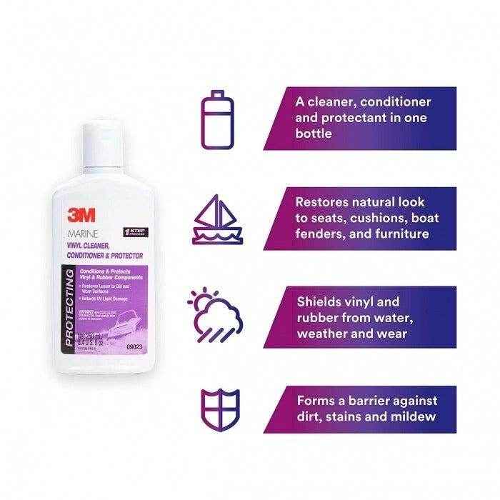 Marine Vinyl Cleaner Conditioner & Protector - 8.45 oz. | 3M 09023 - MacombMarineParts.com