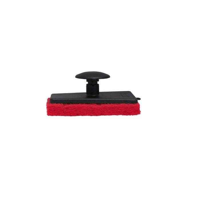 Medium Scrubber Pad with Removable Hand Grip - Red | Star Brite 040021P - MacombMarineParts.com