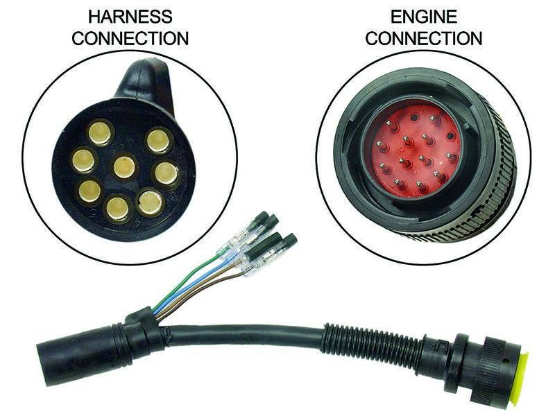Mercury Adaptor-Non Dts 14 Pin To 8 84-896542T01