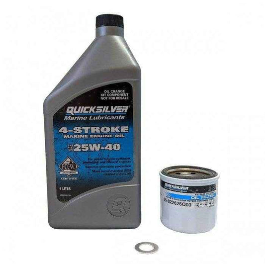 Mercury Oil Change Kit 15/20 HP Carb Models | Quicksilver 8M0081910 - MacombMarineParts.com