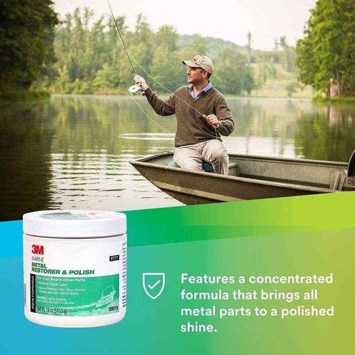 Metal Restorer & Polish Paste - 18 oz. | 3M 09019 - MacombMarineParts.com