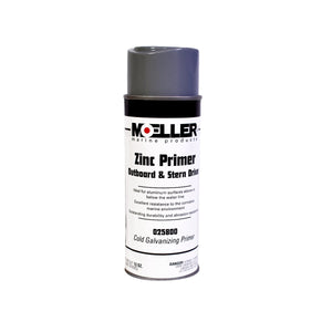 Spray Primer Stern Drive & Outboard Zinc Cold Galvanizing  - 12 oz. | Moeller Marine 025800 - macomb-marine-parts.myshopify.com