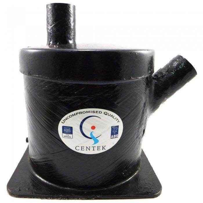 Muffler Vernalift Side Angle In Top Out 1-7/8 in. | Centek 1500157 - MacombMarineParts.com