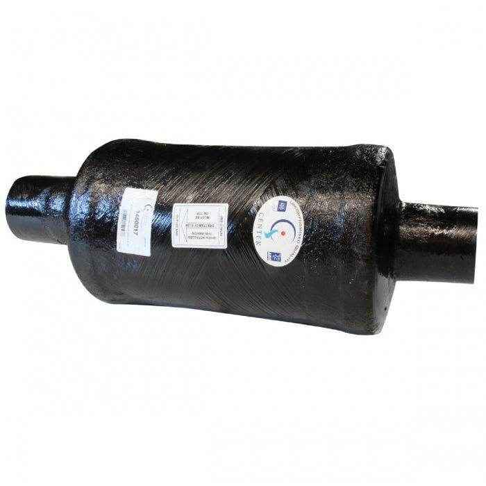 Muffler Vernatone MKII Round Wet Exhaust - 4 in. x 4 in. | Centek 1400017 - MacombMarineParts.com