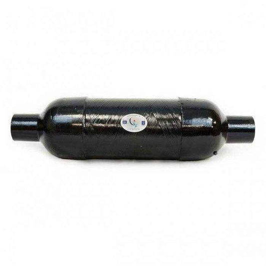 Muffler Vernatone Round 2 1/2 in. Inlet/Outlet | Centek 1000103 - MacombMarineParts.com