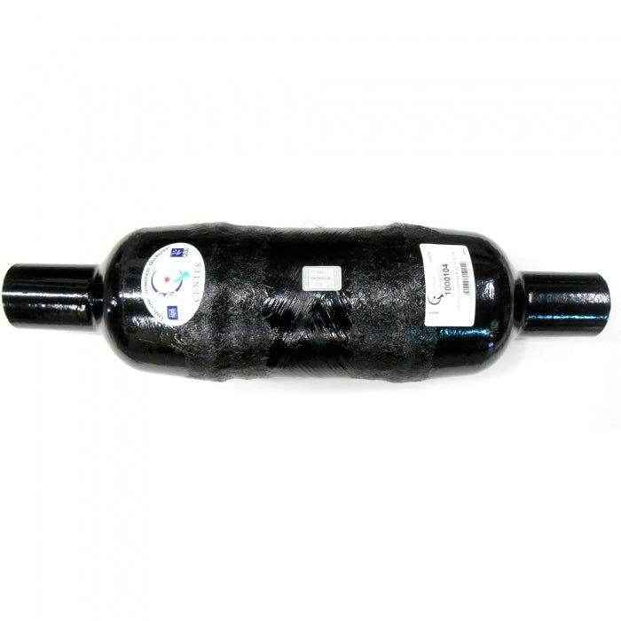 Muffler Vernatone Round 3 in. Inlet/Outlet | Centek 1000104 - MacombMarineParts.com