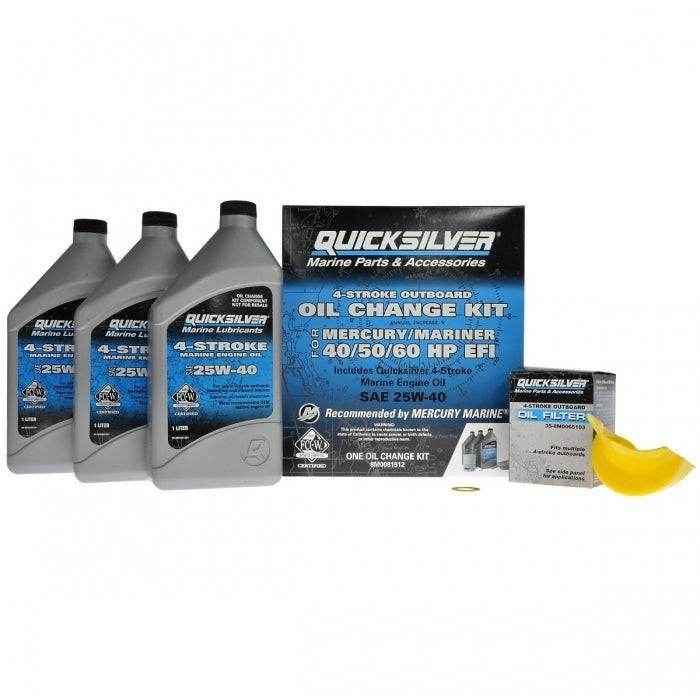 Oil Change Kit, 40/50/60 HP EFI Models | Quicksilver 8M0081912 - MacombMarineParts.com