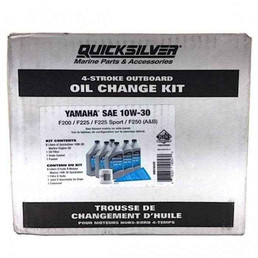 Oil Change Kit Yamaha Outboard F200 - F250 | Quicksilver 98 - 8M0162420 - MacombMarineParts.com