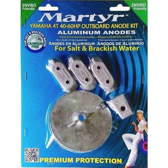 Outboard Anodes Kit Aluminum Yamaha 4T 40-60Hp | Martyr CMY4060KITA - MacombMarineParts.com