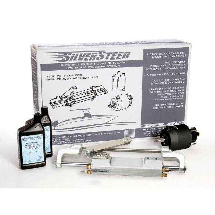Outboard Tilt System 1500 PSI Front Mount High-Performance Version 2 | Uflex SILVERSTEER2.0B - MacombMarineParts.com