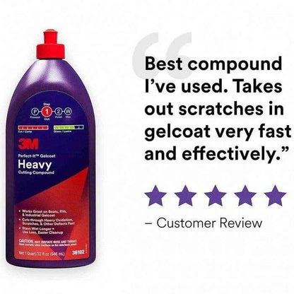 Perfect-It Gelcoat Heavy Cutting Compound - 1 qt. | 3M 36102 - MacombMarineParts.com