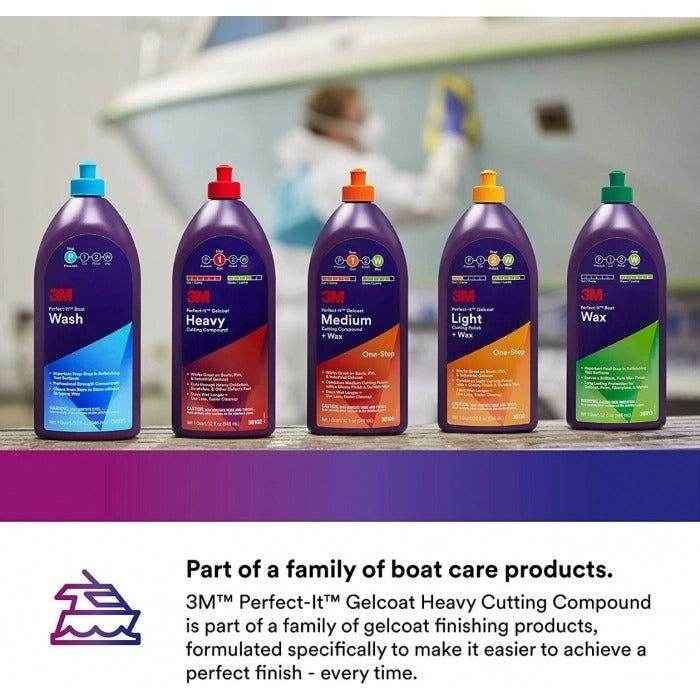 Perfect-It Gelcoat Heavy Cutting Compound - 1 qt. | 3M 36102 - MacombMarineParts.com