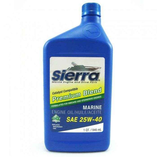 Premium Blend Catalyst Engine Oil Quart 25W40 | 18 - 9400CAT - 2 - MacombMarineParts.com
