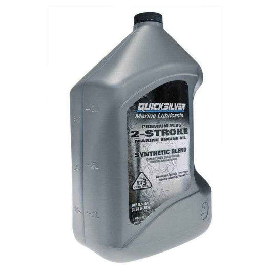 Premium Plus 2-Stroke Synthetic Blend Oil Gallon | Quicksilver 92-858027Q01 - MacombMarineParts.com