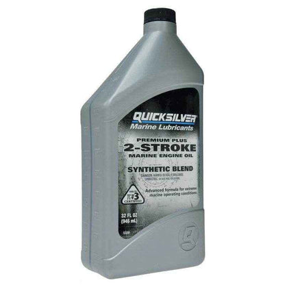Premium Plus 2-Stroke Synthetic Blend Quart | Quicksilver 92-858026Q01 - MacombMarineParts.com