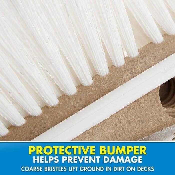 Premium Scrub Brush with Rubber Bumper - 8 in. | Star Brite 040163 - MacombMarineParts.com