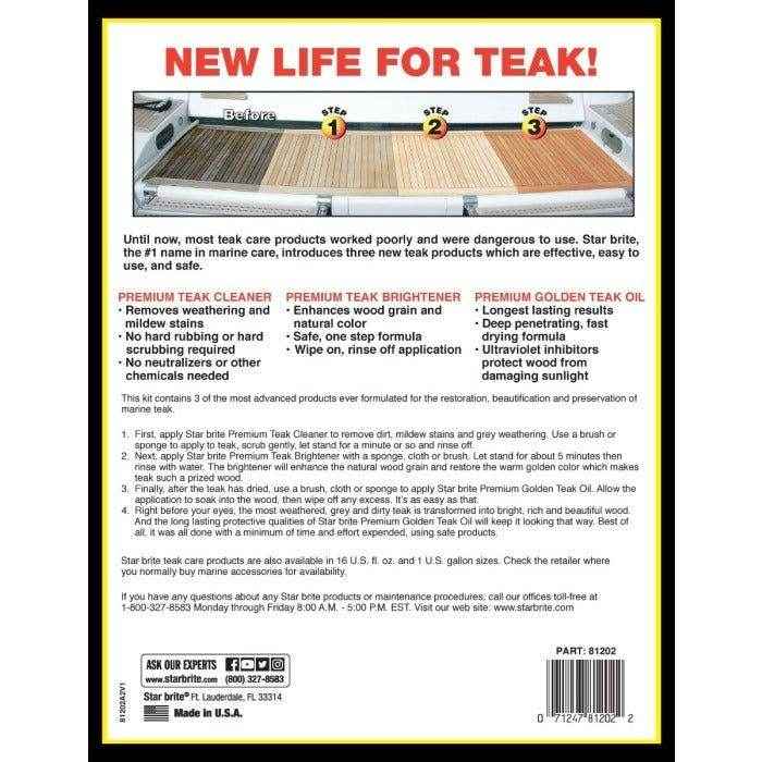 Premium Teak Care Kit - 1 Quart | Star brite 081202 - MacombMarineParts.com