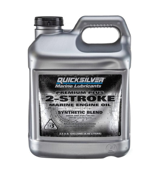 Quicksilver – Premium Plus 2-Stroke Marine Engine Oil | Synthetic Blend | 858028Q01