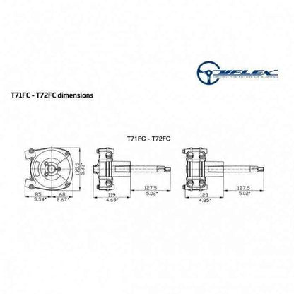 Rotech Planetary Gear Rotary Steering Helm - Single Cable | UFLEX USA T71FC - MacombMarineParts.com