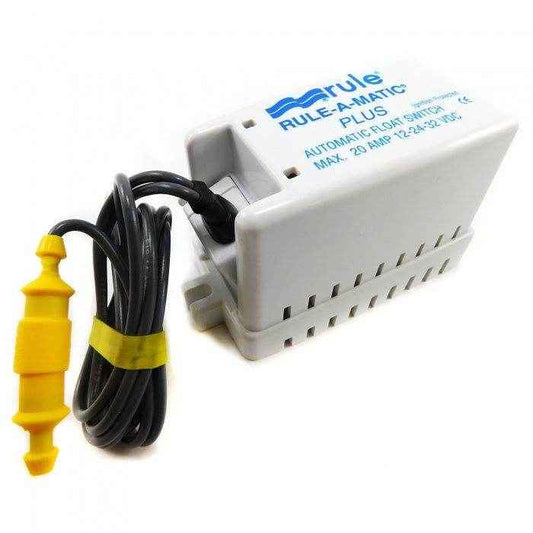 Rule-A-Matic Plus Float Switch With Fuse Holder | Rule 40FA - MacombMarineParts.com