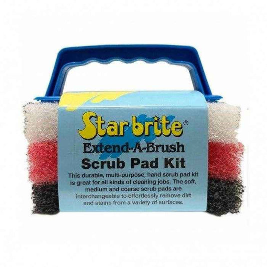 Scrub Pad Kit with Handle - Fine/Medium/Coarse | Star Brite 040023PW - MacombMarineParts.com