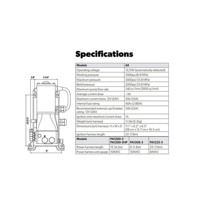 12/24 volt Hydraulic Steering Power Assist Unit | SeaStar Solutions PA1200-3