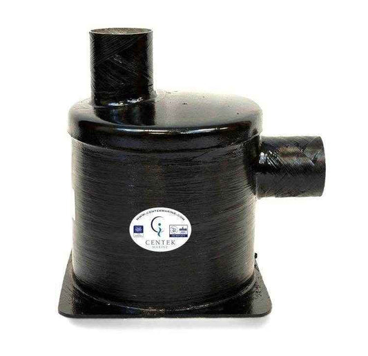 Side In Top Out Muffler Vernalift | Centek 1500020 - MacombMarineParts.com