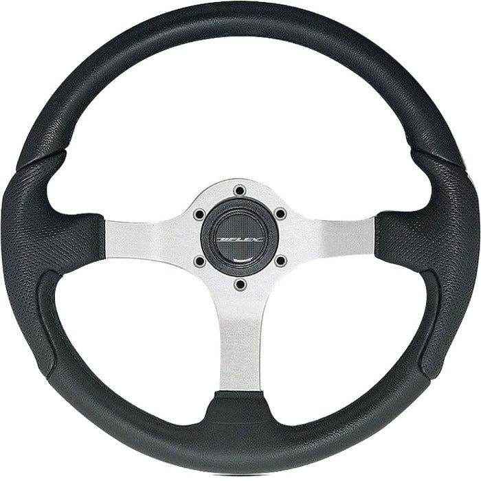 Silver NISIDA Boat Steering Wheel | Uflex USA NISIDA-B/S - MacombMarineParts.com