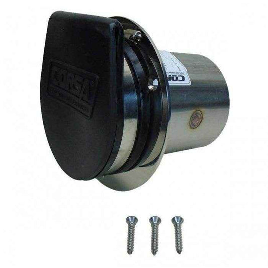 Single 4 in. Exhaust Thru Hull with Flapper | Corsa Marine 11050U - MacombMarineParts.com