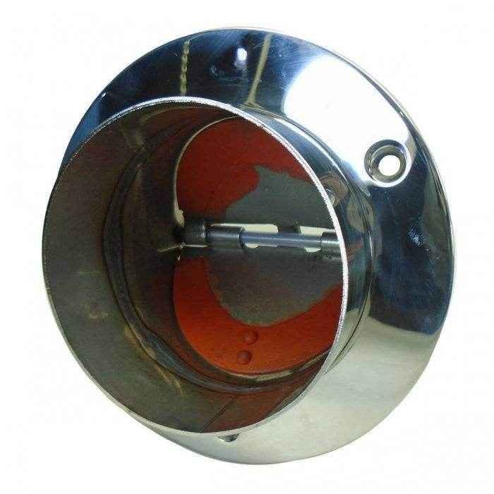 Single 4 in. Exhaust Thru Hull with Flapper | Corsa Marine 11050U - MacombMarineParts.com