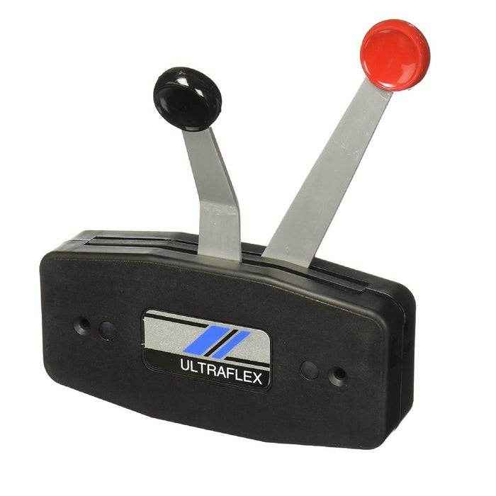 Single Action Dual Lever Side Mount Control - Black | UFLEX USA B49 - MacombMarineParts.com