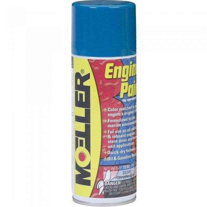 Spray Paint Engine Chrysler Blue | Moeller Marine Products 025340 - MacombMarineParts.com