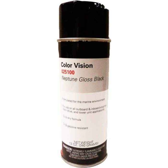 Spray Paint Marine Color Vision Neptune Black | Moeller Marine 025100 - MacombMarineParts.com