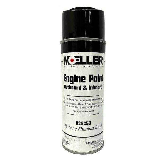 Spray Paint Mercury Phantom Black - 12 oz. | Moeller Marine 25350 - MacombMarineParts.com