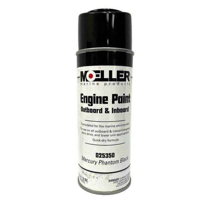 Spray Paint Mercury Phantom Black - 12 oz. | Moeller Marine 25350 - MacombMarineParts.com
