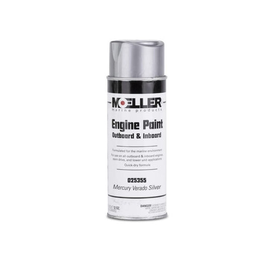 Spray Paint Mercury Verado Silver - 12 oz. | Moeller Marine Products 025355 - MacombMarineParts.com