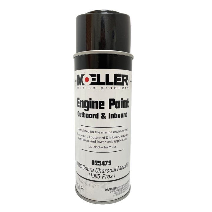 Spray Paint OMC Cobra Charcoal Metallic | Moeller Marine 025479 - MacombMarineParts.com