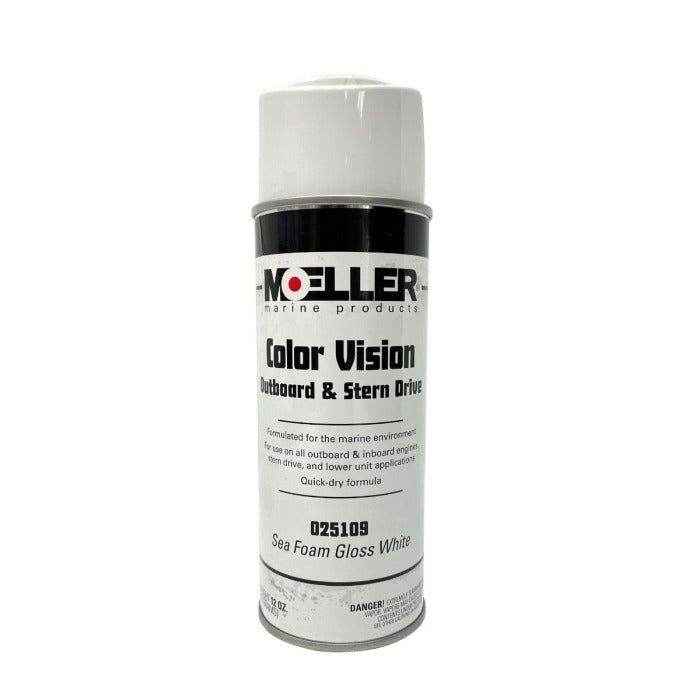 Spray Paint Sea Foam Gloss White Color Vision | Moeller 025109 - MacombMarineParts.com