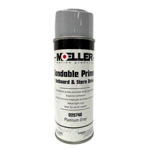 Spray Primer Platinum Grey Sandable | Moeller Marine 25740 - MacombMarineParts.com