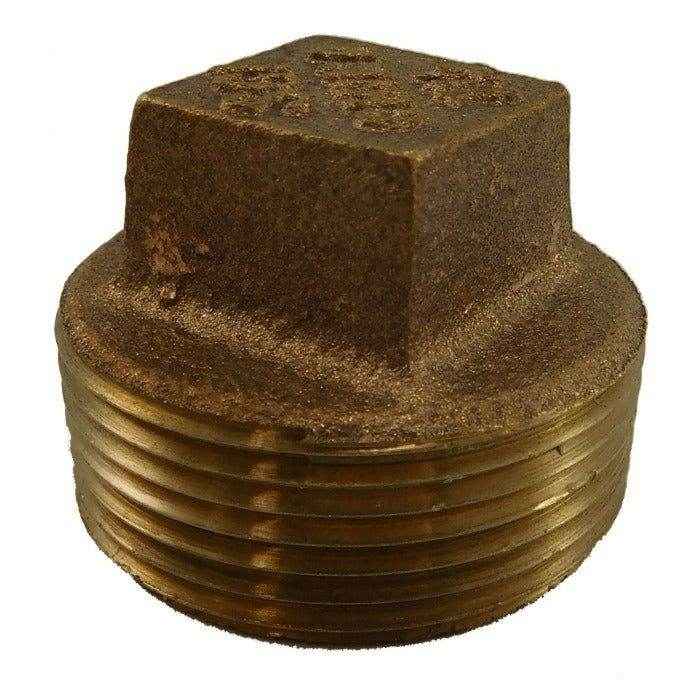 Square Head Pipe Plug Fitting, Bronze - 1 inch | ACR Industries 44-655 - MacombMarineParts.com