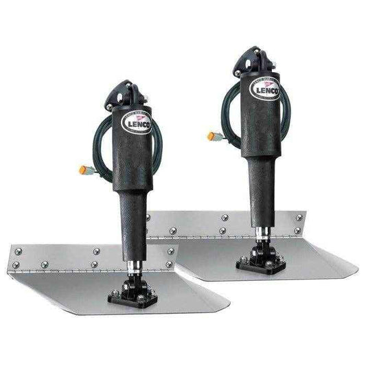 Standard Mount Trim Tab Kit without Switch - 12 inch x 12 inch | Lenco Marine 15007-101 - MacombMarineParts.com