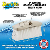 Coarse White Bristle Scrub Brush - 8 in. | Star Brite 040010 - macomb-marine-parts.myshopify.com