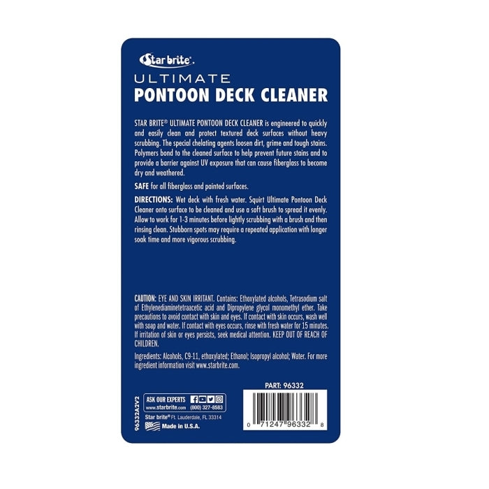 Ultimate Pontoon Boat Deck Cleaner, 32 ounce | Star Brite 096332
