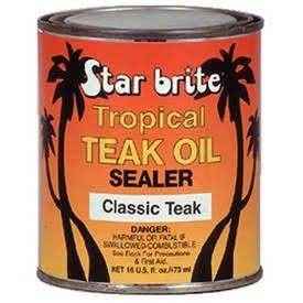 Star Brite Tropical Teak Oil Sealer Light 32 Oz 88032 - MacombMarineParts.com