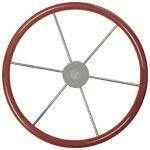 Steering Wheel - Mahogany Rim | Vetus KW55 - MacombMarineParts.com